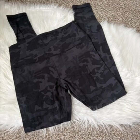 Lululemon Align Pant *Full Length 28" Incognito Camo Multi Grey Women's 8 - Picture 2 of 9